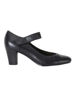 Budget โญ Easy Steps Megan Black Glove Heeled Shoes ๐