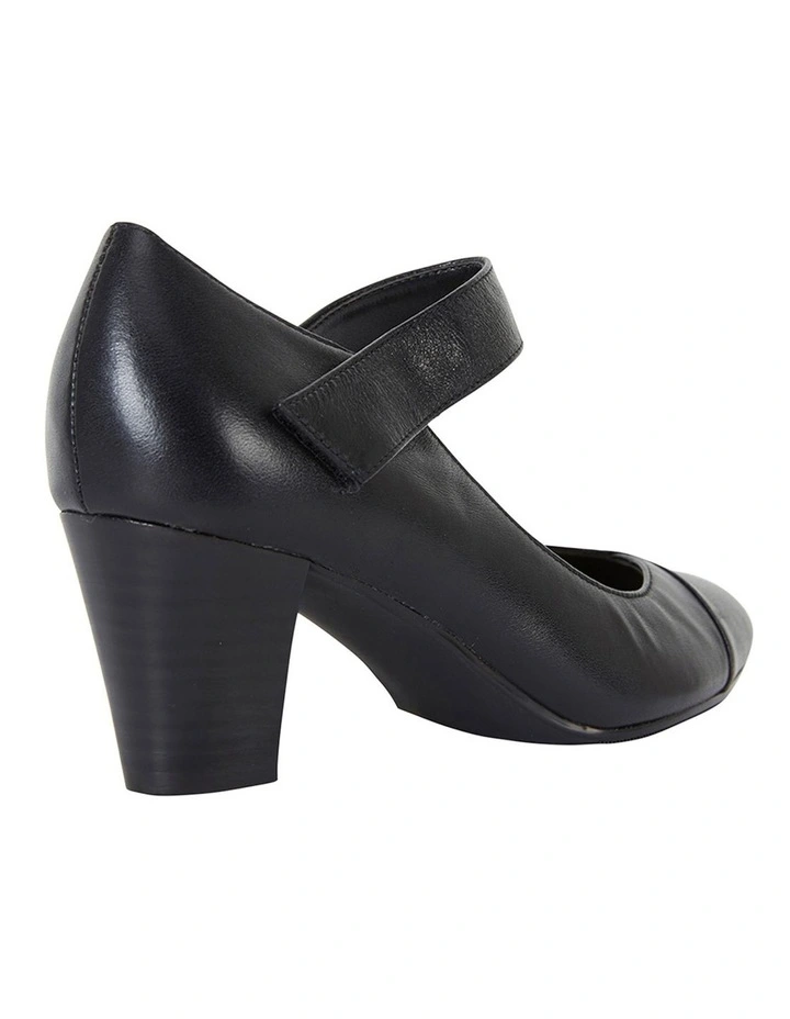 Budget ⭐ Easy Steps Megan Black Glove Heeled Shoes 👍 - Image 4