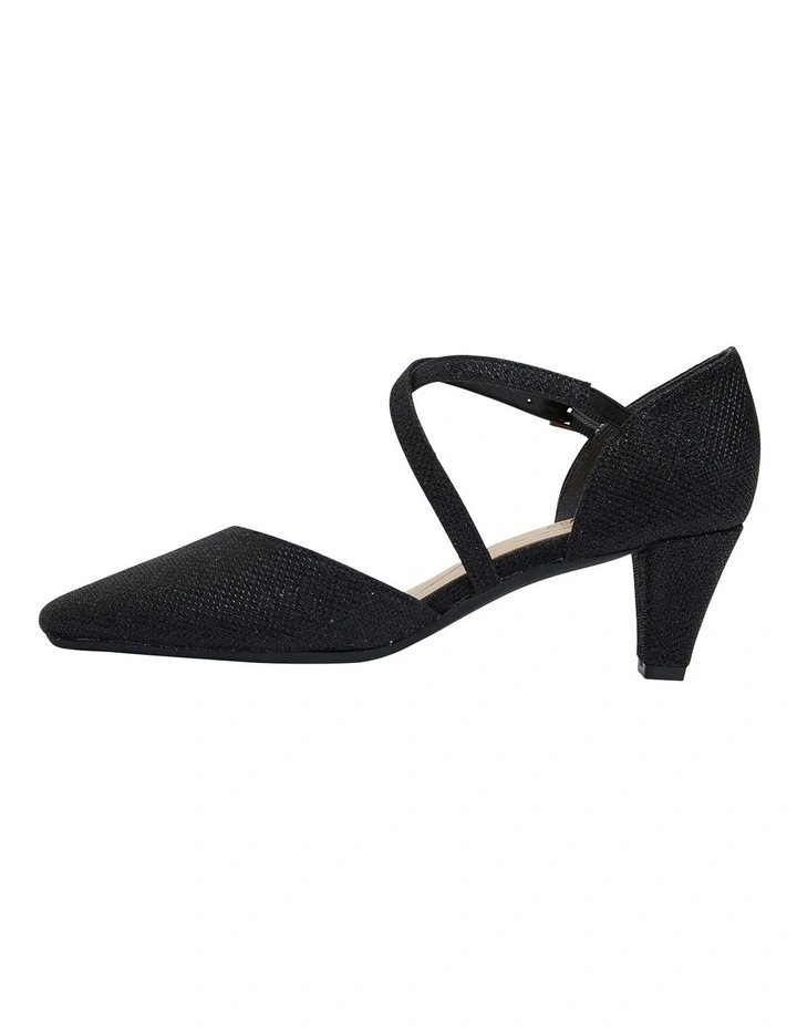 Deals ๐ฅ Easy Steps Adison Black Shimmer Heeled Shoes ๐ - Image 3
