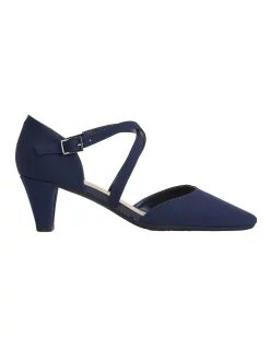 Wholesale 👏 Easy Steps Adison Navy Fabric Heeled ✨ Shoes ✨