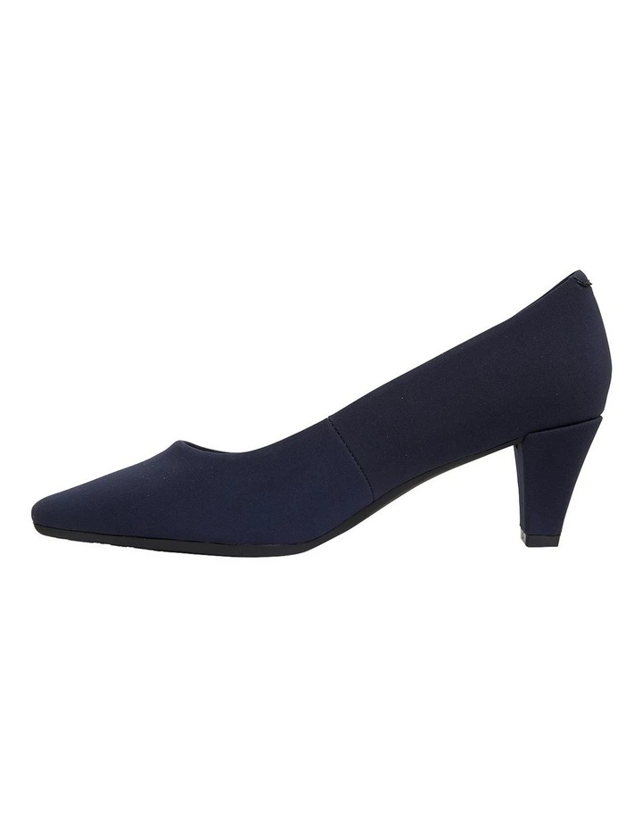 Budget π€© Easy Steps Aiken Navy Fabric Heeled Shoes βοΈ - Image 3