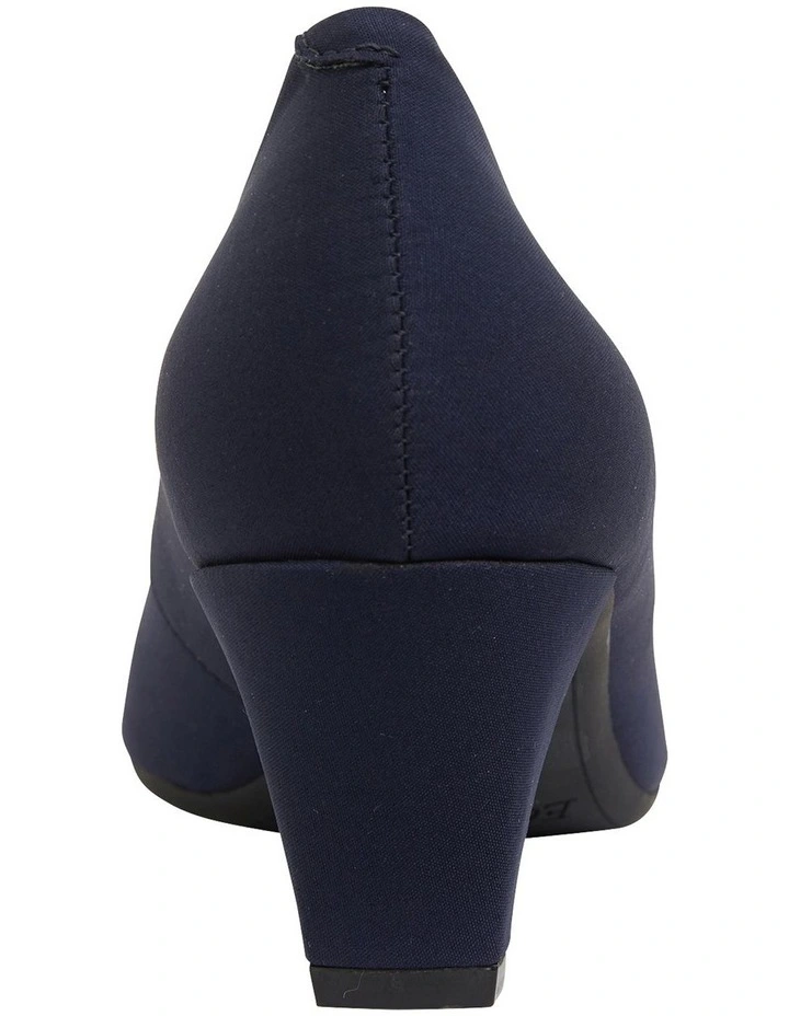 Budget π€© Easy Steps Aiken Navy Fabric Heeled Shoes βοΈ - Image 5