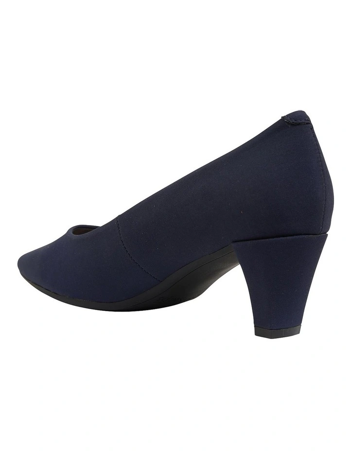 Budget π€© Easy Steps Aiken Navy Fabric Heeled Shoes βοΈ - Image 7