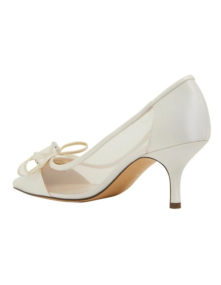 Cheap ✔️ NINA Brite Ivory Satin Heeled ⭐ Shoes ✔️ - Image 7