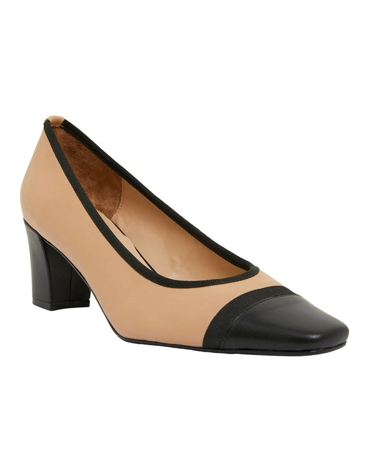 Best reviews of ⌛ Easy Steps Network Black / Camel Glove Heeled Shoes ⌛ - Image 2