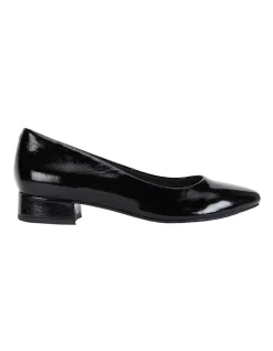 Best reviews of ✔️ Easy Steps Janine Black Crinkle Patent Heeled 🔥 Shoes ❤️