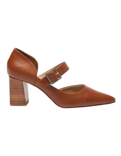 New ✨ Jane Debster Giselle Cognac Glove Heeled ⌛ Shoes 🔥