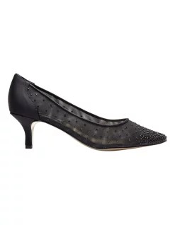 Buy ✔️ Alan Pinkus Spritz Black Satin Pump ⭐