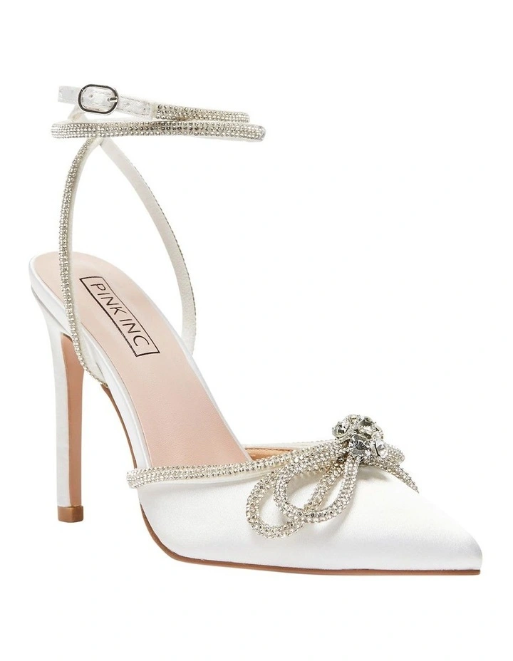 Flash Sale β¨ Pink Inc Rory Heeled π₯° Shoes In Ivory Satin π - Image 2
