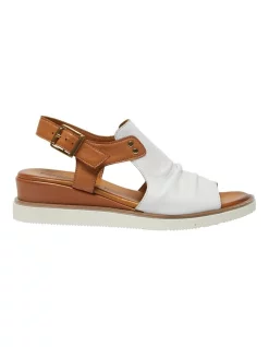 Buy ⌛ Easy Steps Dusk 👏 Sandals In White/Tan Glove ✔️