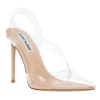 Outlet 🔔 Steve Madden Vienne Clear Heel In Nude ✔️