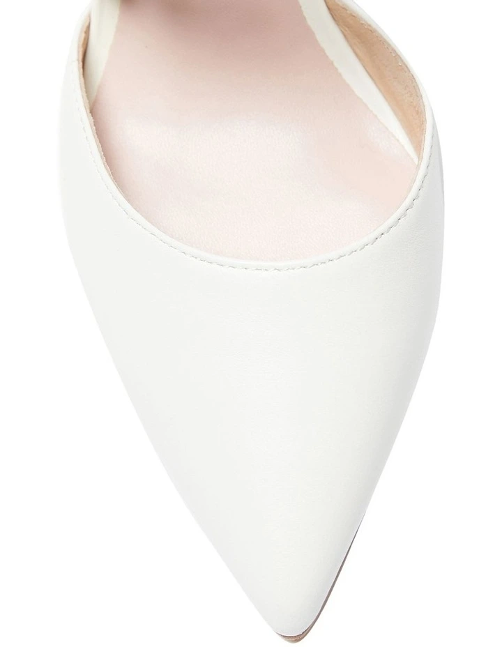 Best reviews of π Pink Inc Belle Kid Heeled Shoes In White π - Image 7