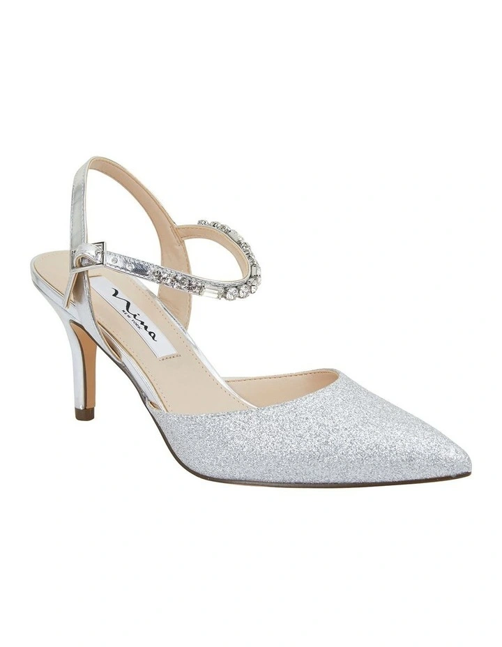 New 𧨠NINA Tonya Silver Baby Glitter Pump π€© - Image 2