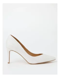 Best Pirce ✔️ Collection Alexa White Heeled Shoes 🎉