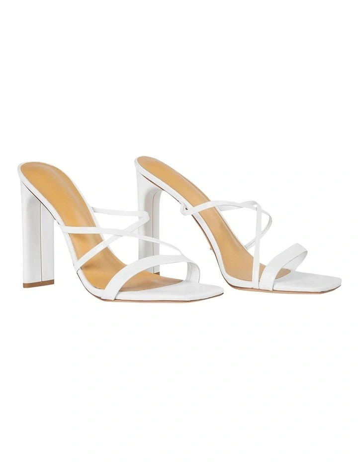 Buy β Tony Bianco Fior White Kid Heels π - Image 2