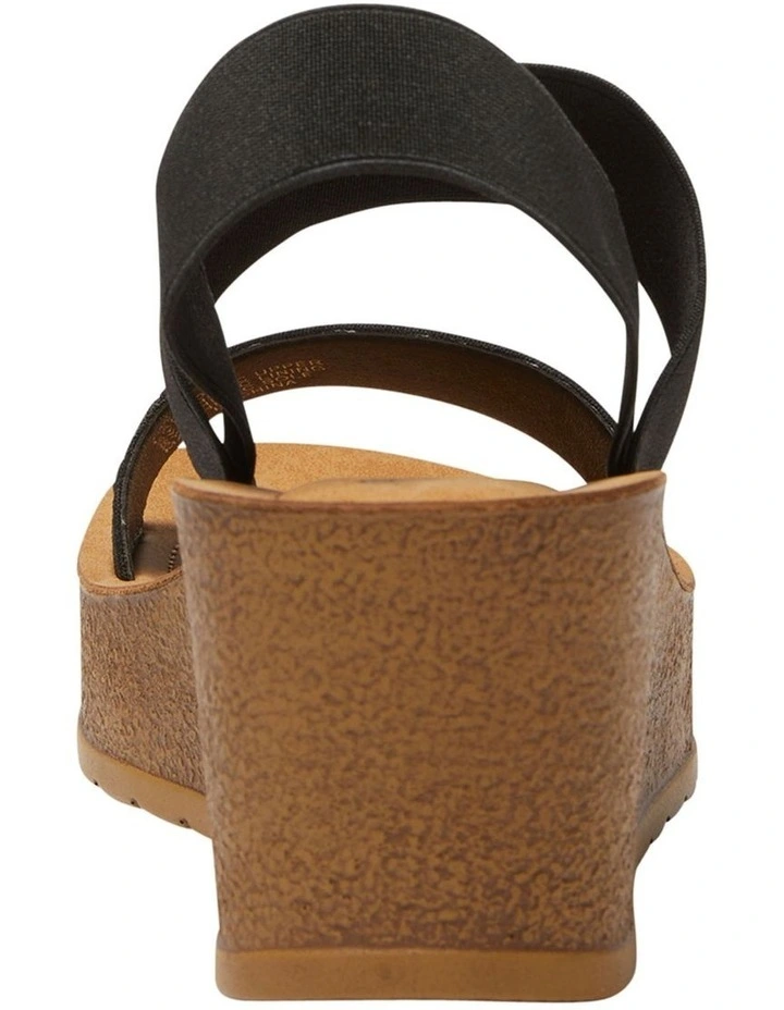 Outlet β€οΈ Wide Steps Ladro 𧨠Sandals In Black Elastic β - Image 5