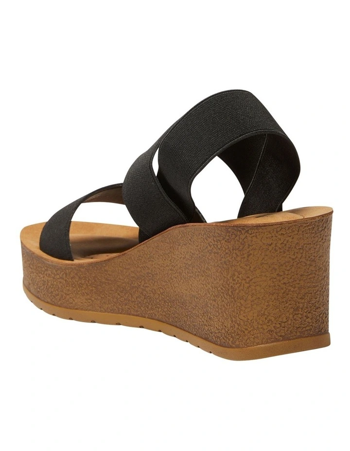 Outlet β€οΈ Wide Steps Ladro 𧨠Sandals In Black Elastic β - Image 6