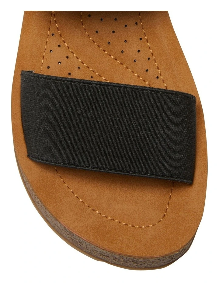 Outlet β€οΈ Wide Steps Ladro 𧨠Sandals In Black Elastic β - Image 7