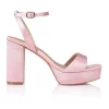 Coupon ✔️ Siren Orion Satin Platform 🤩 Heels In Pink ⌛