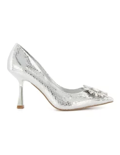 Flash Sale ⌛ Dune London Blissfull Stiletto In Silver 🌟