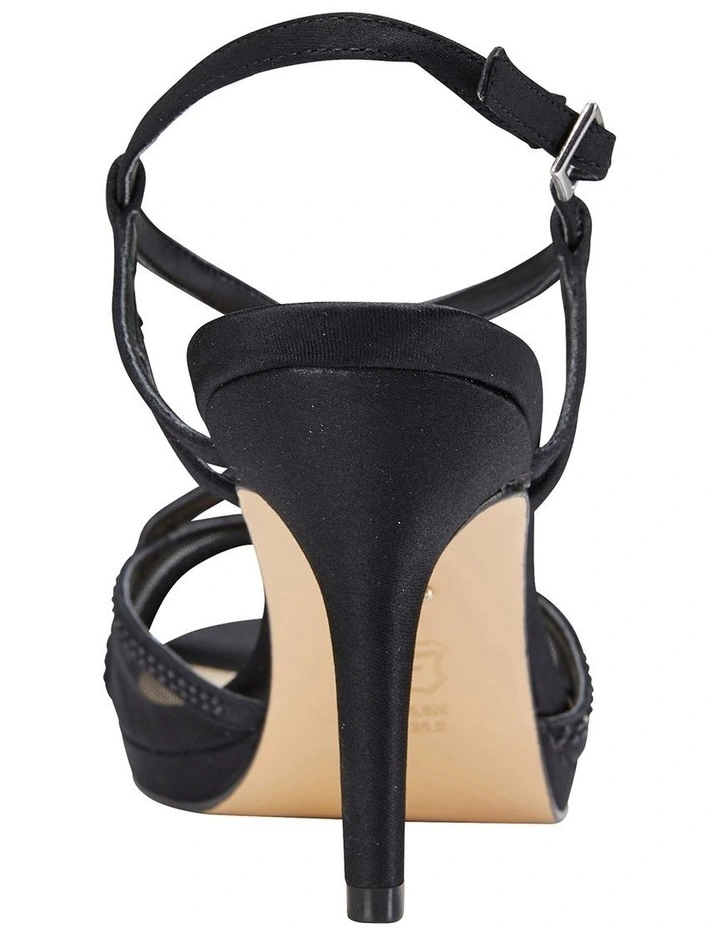 Cheapest π NINA Blossom Black Satin Sandal π - Image 5