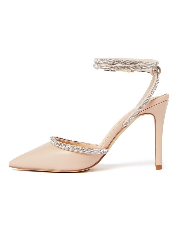 Deals β€οΈ Forever New Billie Diamante Pointed Heel In Nude β - Image 3