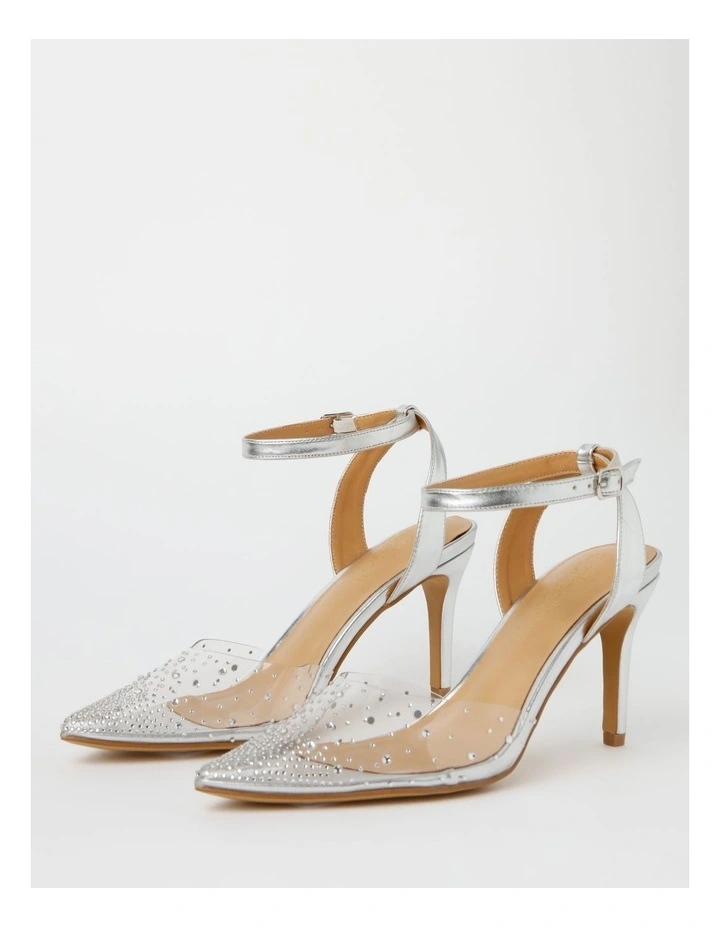 Discount π Collection Blair Silver Heeled Shoes 𧨠- Image 3