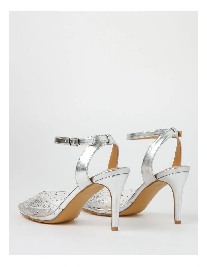 Discount π Collection Blair Silver Heeled Shoes 𧨠- Image 4