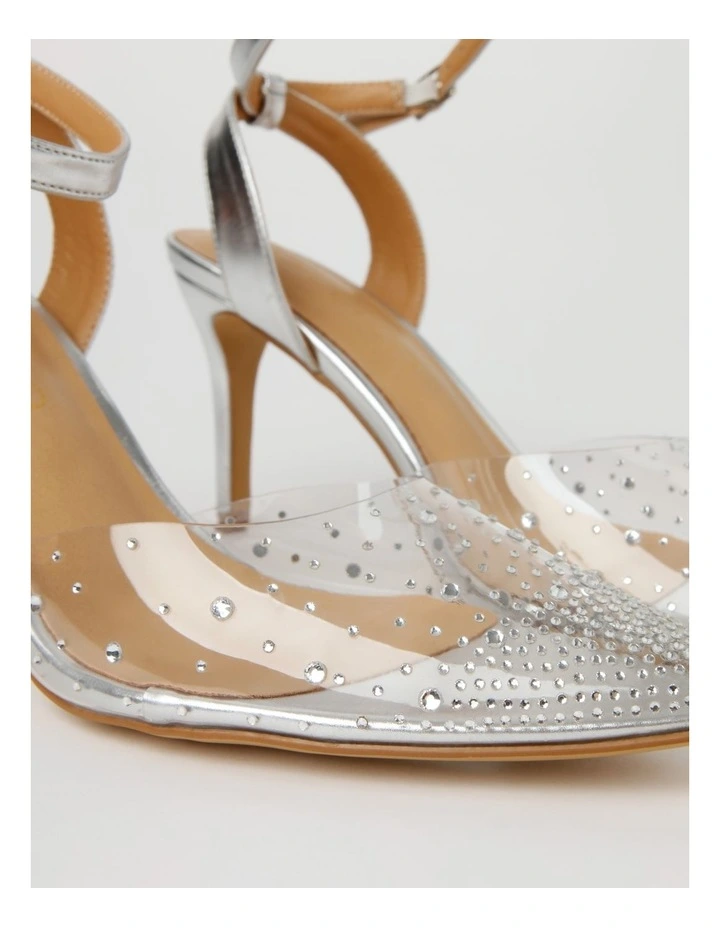 Discount π Collection Blair Silver Heeled Shoes 𧨠- Image 5