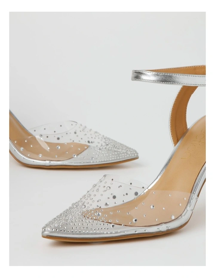 Discount π Collection Blair Silver Heeled Shoes 𧨠- Image 6