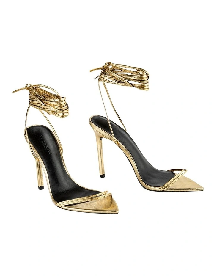 New ⌛ Tony Bianco Millie Gold Foil Heels ✔️ - Image 2