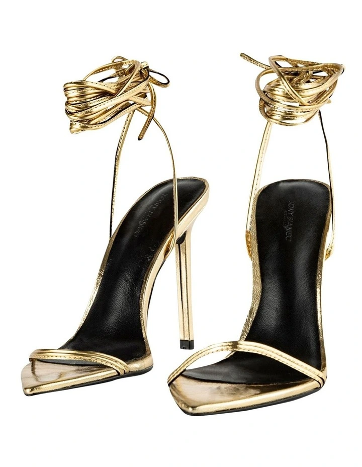 New ⌛ Tony Bianco Millie Gold Foil Heels ✔️ - Image 5