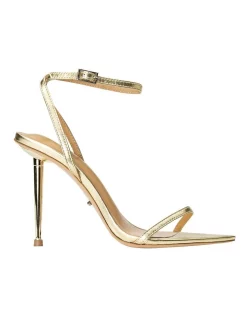 Cheapest ⭐ Tony Bianco Myra Gold Nappa Metallic ⌛ Heels ✨