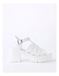 Wholesale 🎉 Miss Shop Kitten Sandal In White ⌛